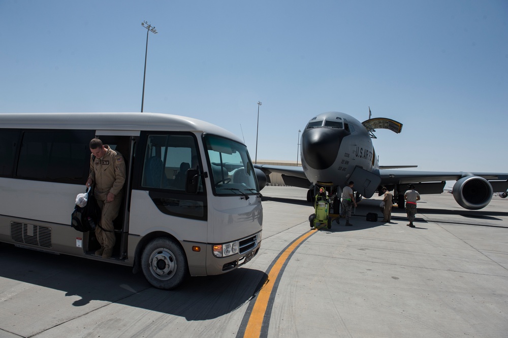 340th EARS Refuels Fighters and AWACS