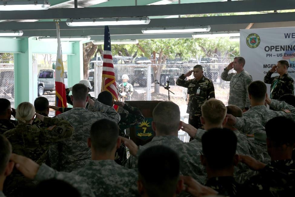 U.S., Philippine military stand shoulder-to-shoulder during opening ceremony