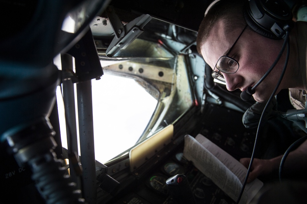 340th EARS Refuels Fighters and AWACS