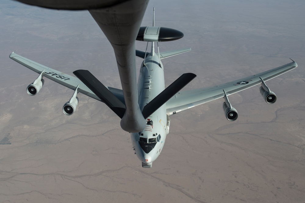 340th EARS Refuels Fighters and AWACS