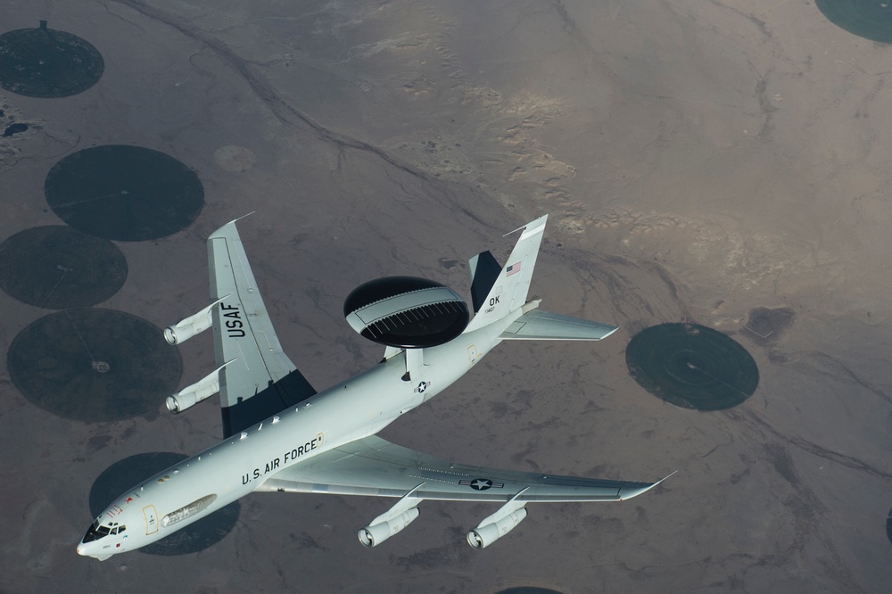 340th EARS Refuels Fighters and AWACS