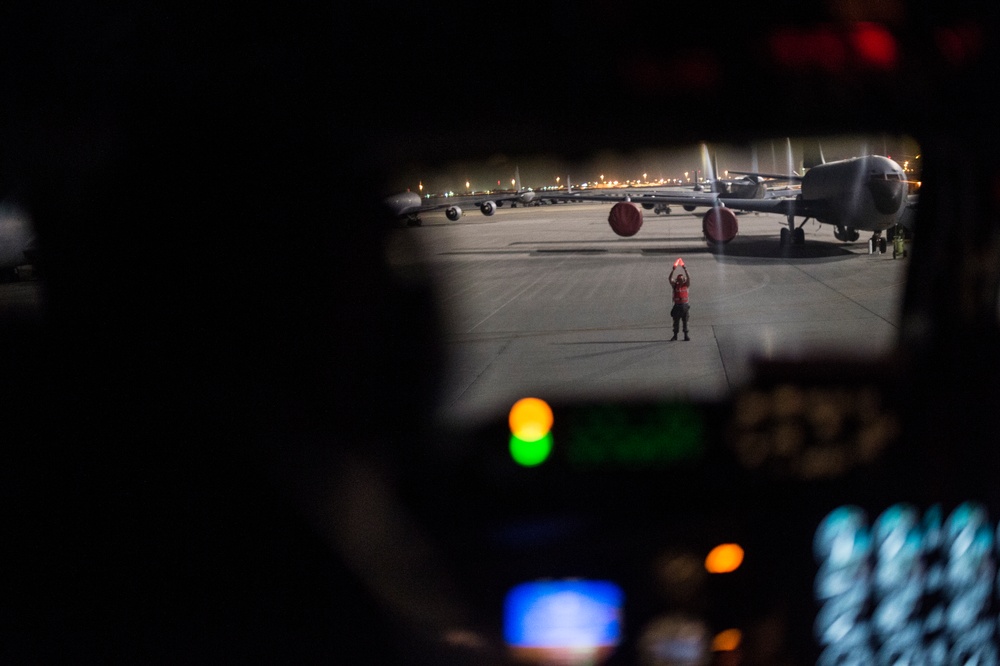 340th EARS Refuels Fighters and AWACS