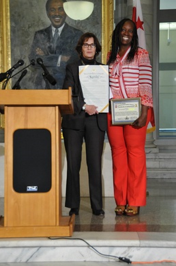 Mayor’s Office recognizes DC National Guard's first female Purple Heart recipient