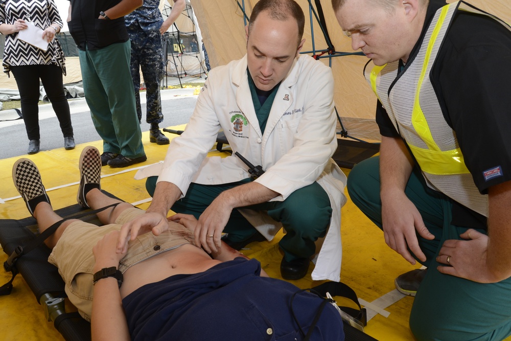 Naval Hospital Tests State Prototype During Mass Cass Exercise