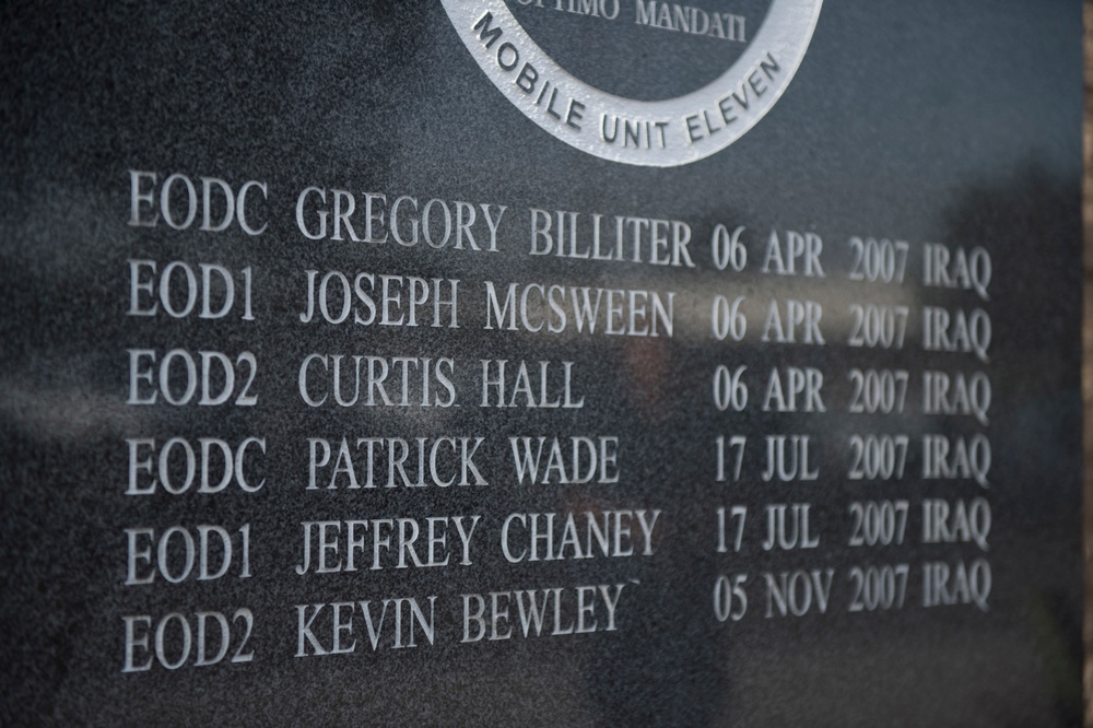 Explosive Ordnance Disposal Mobile Unit (EODMU) 11 Memorial Ceremony