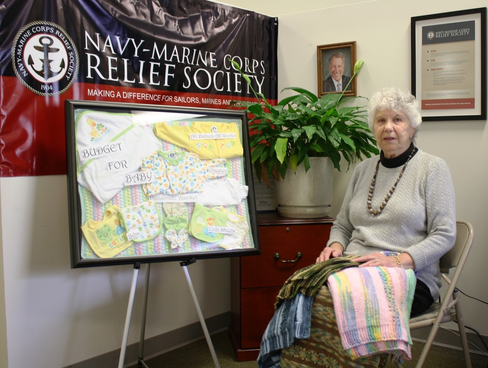 NMCRS Volunteer Knits 1,300 Baby Blankets- and Counting