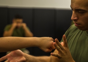 Marines practice MCMAP aboard MCAS Miramar