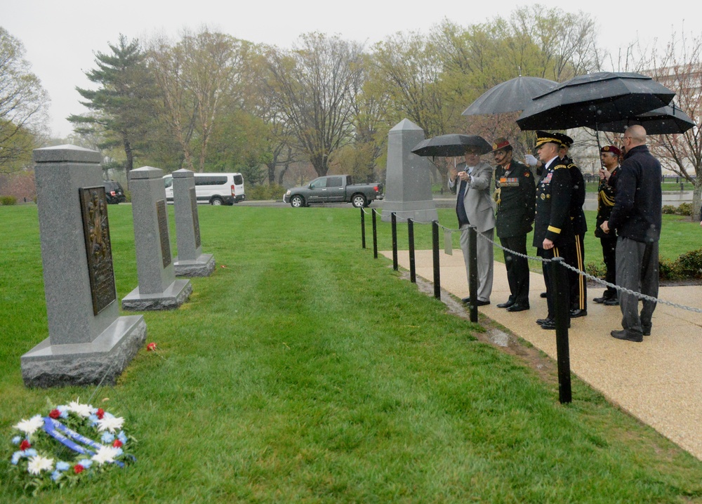 Indian Army general pays tribute at Arlington National Cemetery