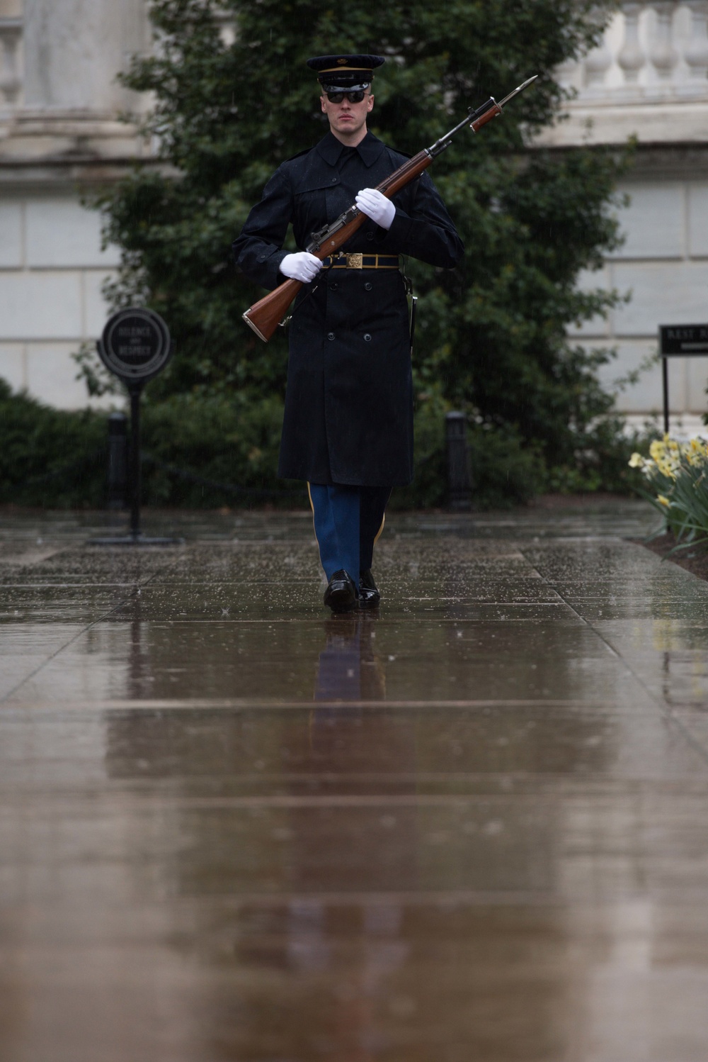 Inclimate Weather at the Tomb of the Unknown Soldier
