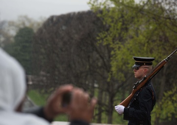 Inclimate Weather at the Tomb of the Unknown Soldier