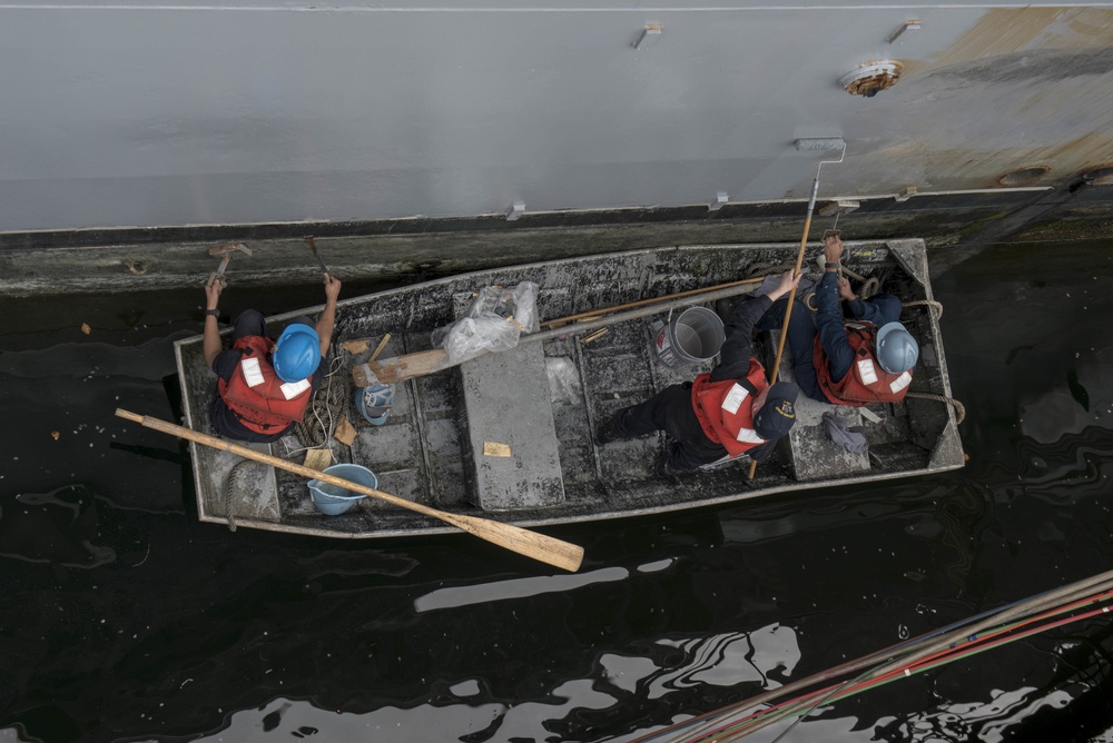 Preservation maintenance aboard USS Bonhomme Richard