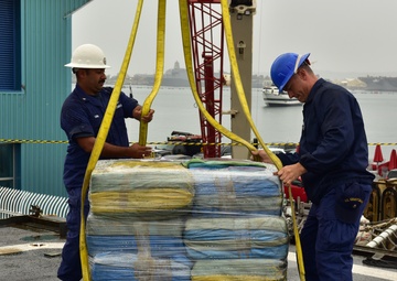 U.S. Coast Guard offloads 14 tons of cocaine seized in Eastern Pacific drug transit zone