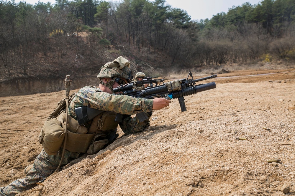 ROK, U.S. Marines participate in live fire and maneuver drills