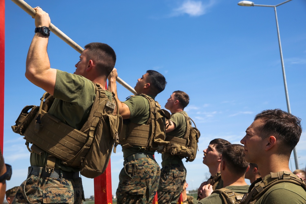 BSRF Marines evaluate fitness during Spartan Elite competition