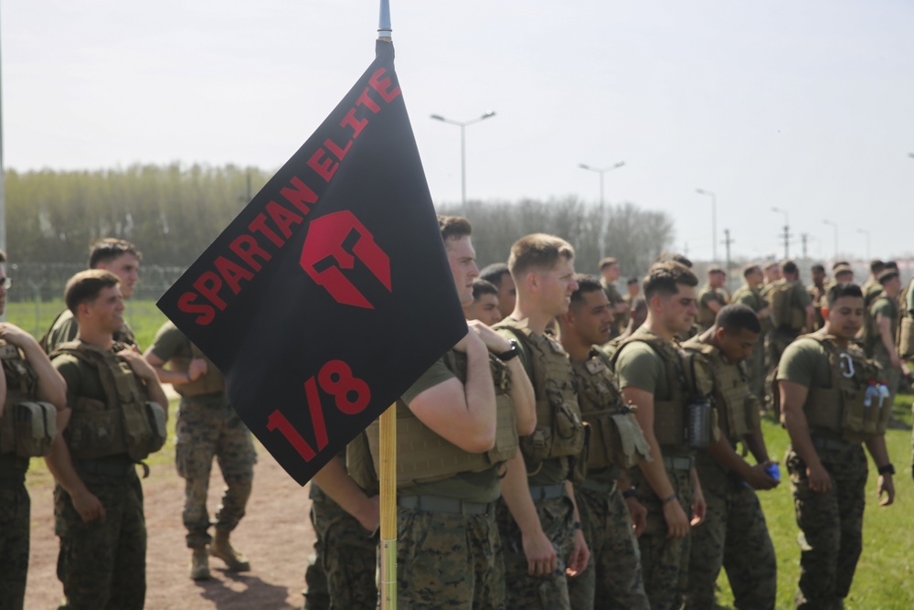 BSRF Marines evaluate fitness during Spartan Elite competition