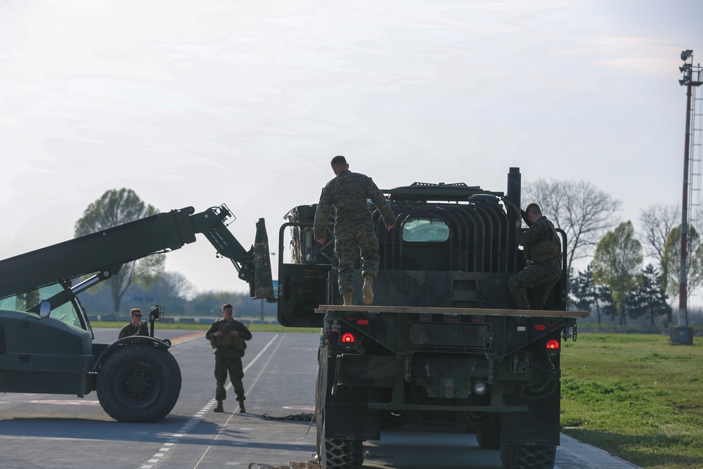 BSRF Marines receive ammunition supply for upcoming exercises