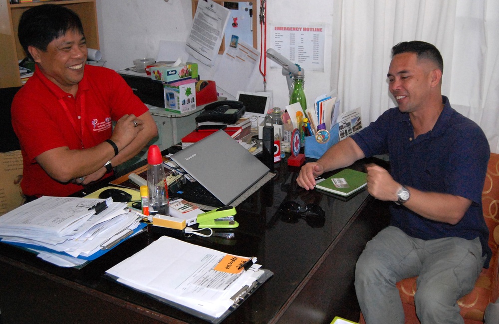 CJCMOTF Civil Affairs teams visit Roxas Red Cross Balikatan 2016