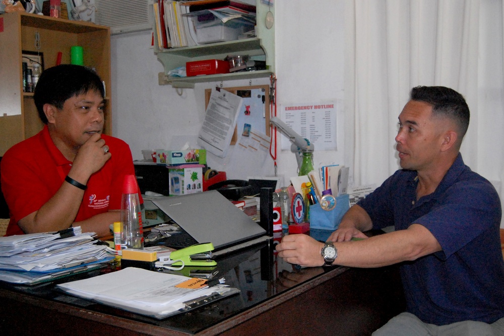 CJCMOTF Civil Affairs teams visit Roxas Red Cross Balikatan 2016