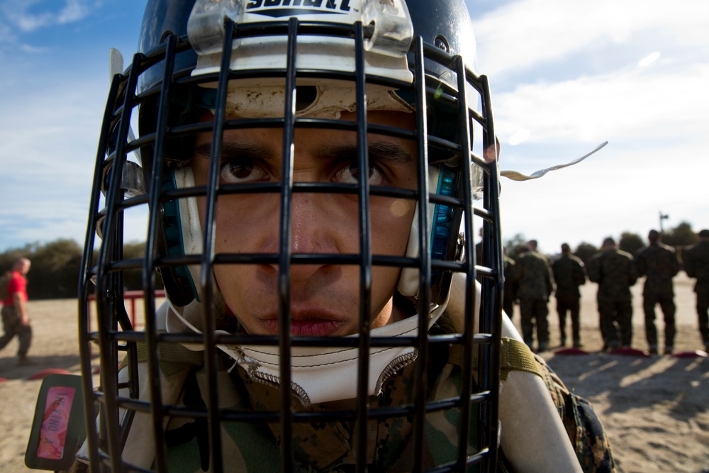 C Co Fights with Pugil Sticks