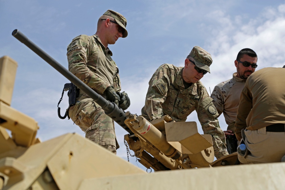 Lt Gen MacFarland visits Besmaya Range Complex