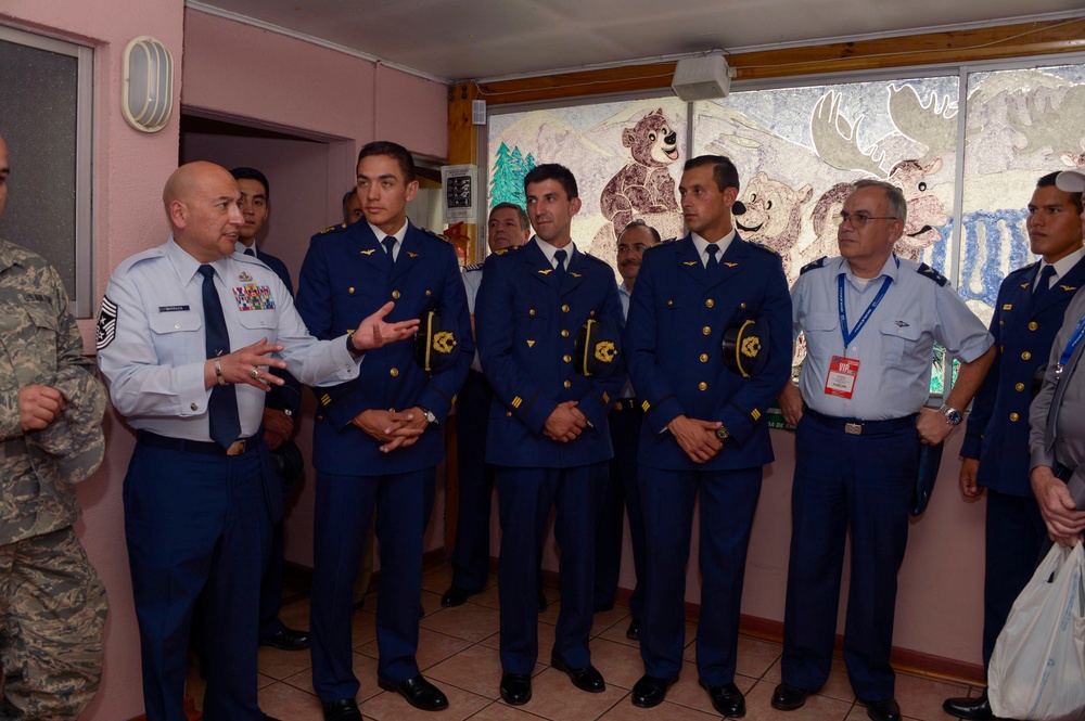 U.S. Airmen support Chilean counterparts at week-long Air and Space trade show