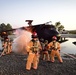 Dusk or dawn, fire commandos train on