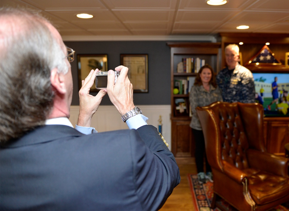 Ship Sponsor Attends Luncheon Prior to Statue Unveiling