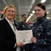 Ship Sponsor Meets Ford's Newest In-Port Security Graduates