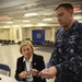 Ship Sponsor Tours CVN 78's Forecastle