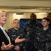 Ship Sponsor Tours CVN 78's Forecastle