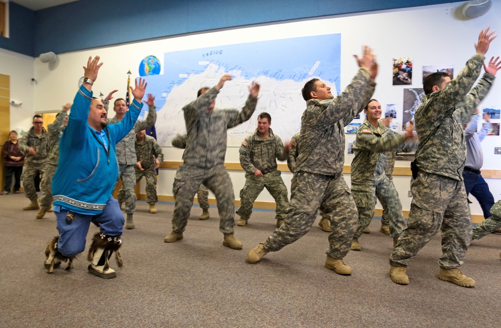 Alaska National Guardsmen enjoy cultural exchange with residents at top of the world