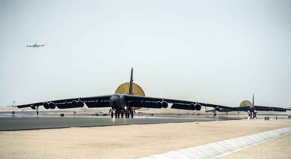 B-52s Arrive at Al Udeid Air Base