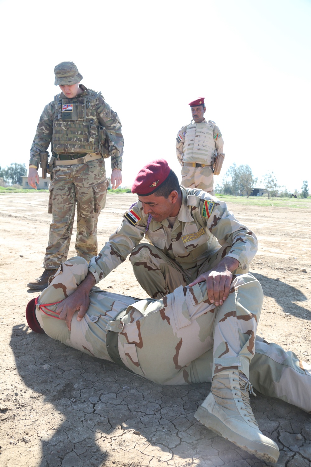 Security Battalion, Nineveh Operations Command conducts live fire bounding exercise