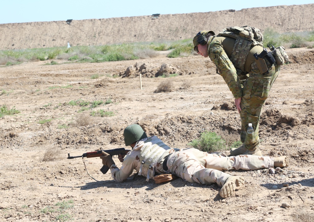 Security Battalion, Nineveh Operations Command conducts live fire bounding exercise