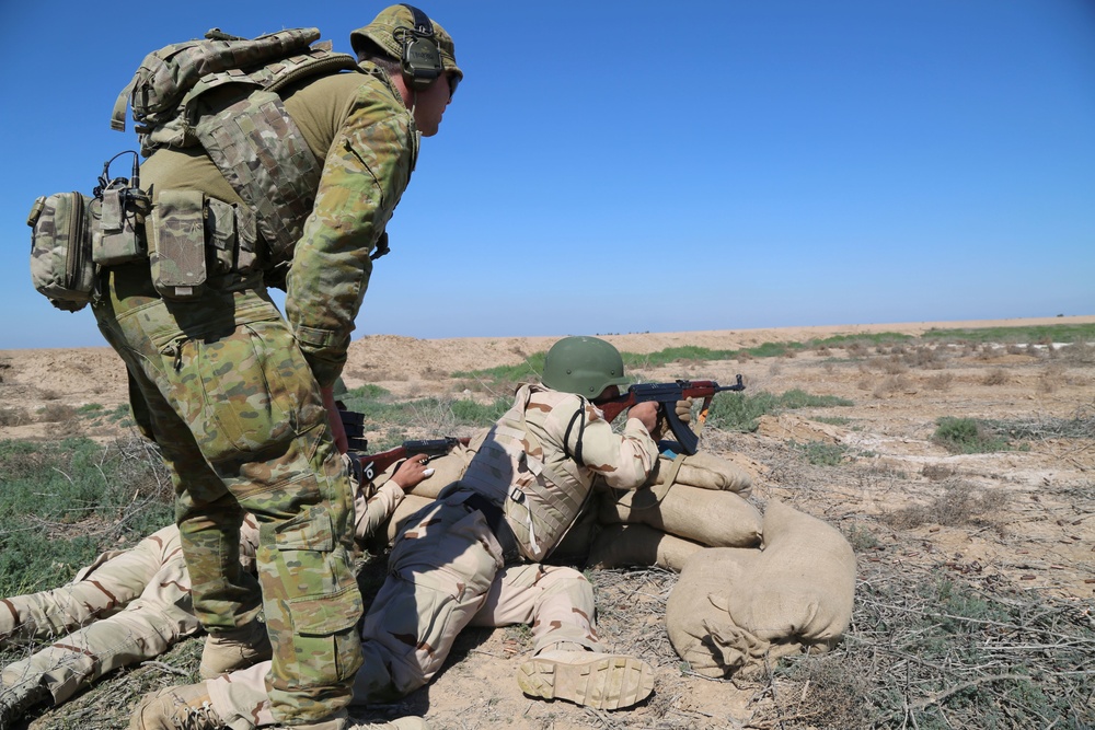 Security Battalion, Nineveh Operations Command conducts live fire bounding exercise