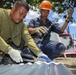 Construction continues at Matangharon Elementary School during Balikatan 2016