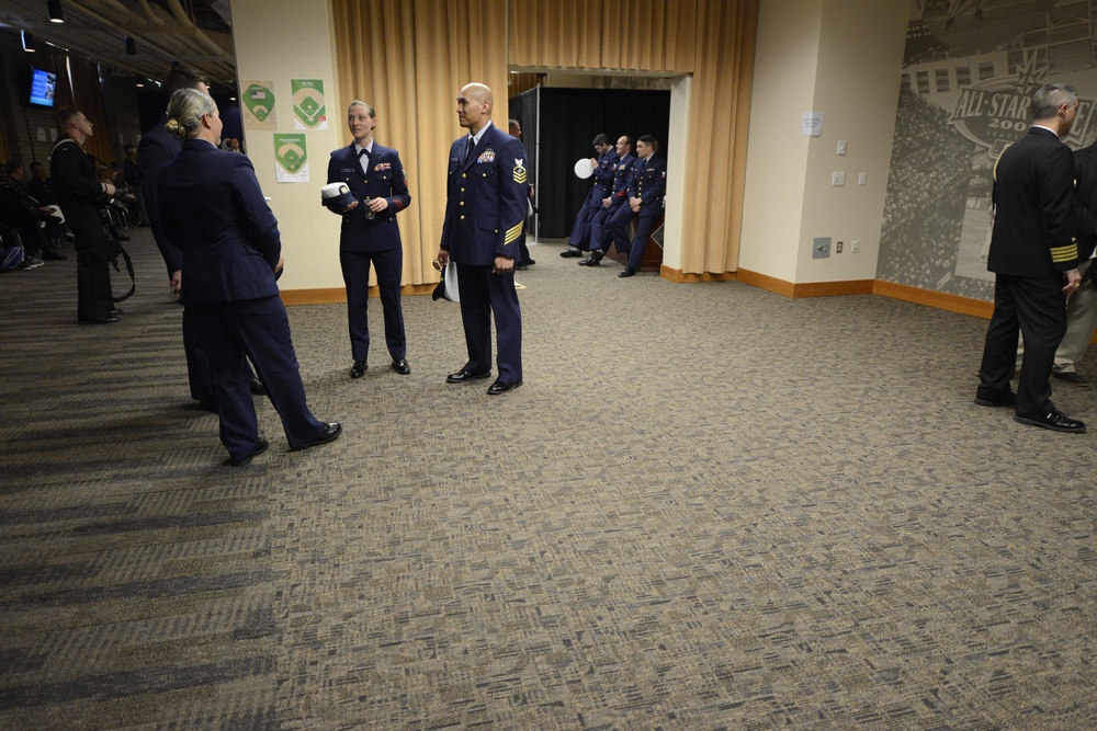 Coast Guard, other branches honored in Mariners' 14th Annual Salute to Armed Forces Night