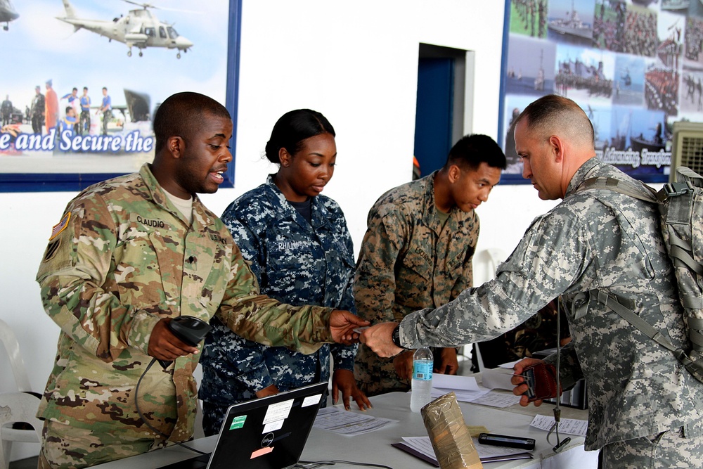 10th Support Group processes military's personnel to Balkatan exercise in the Philippines