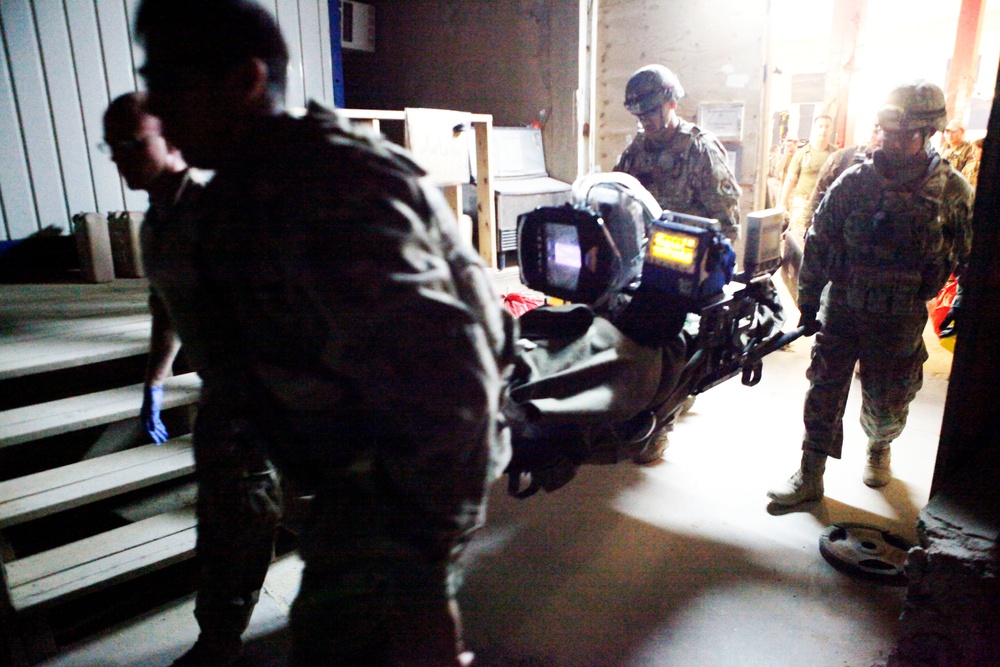 Task force medical personnel test readiness with Operation Fallen Eagle