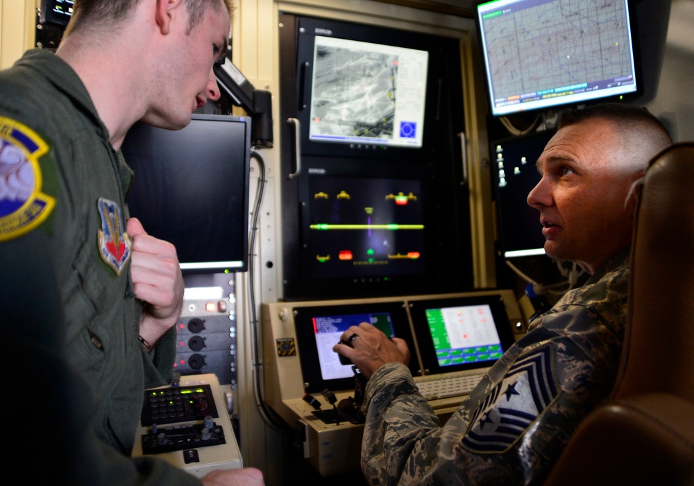 Command chief spends a day with 22nd RS Airmen