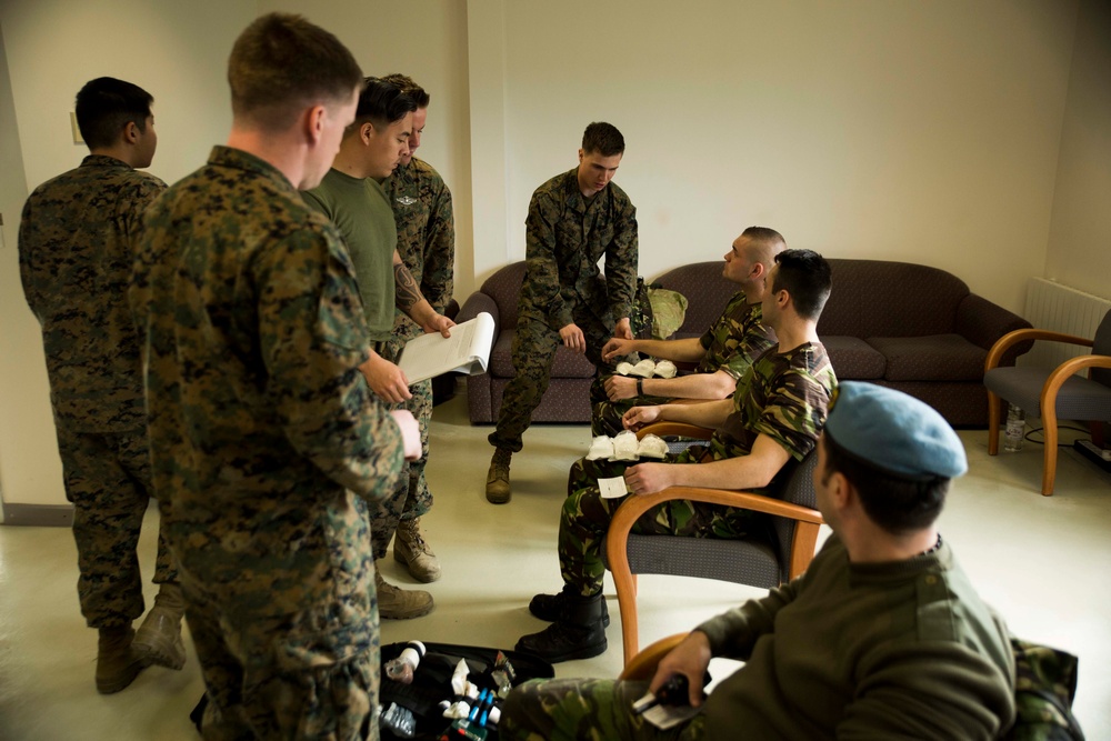 Black Sea Rotational Force: U.S. Navy Corpsman and U.S. Army Medics respond to Active Shooter Drill in Joint Exercise