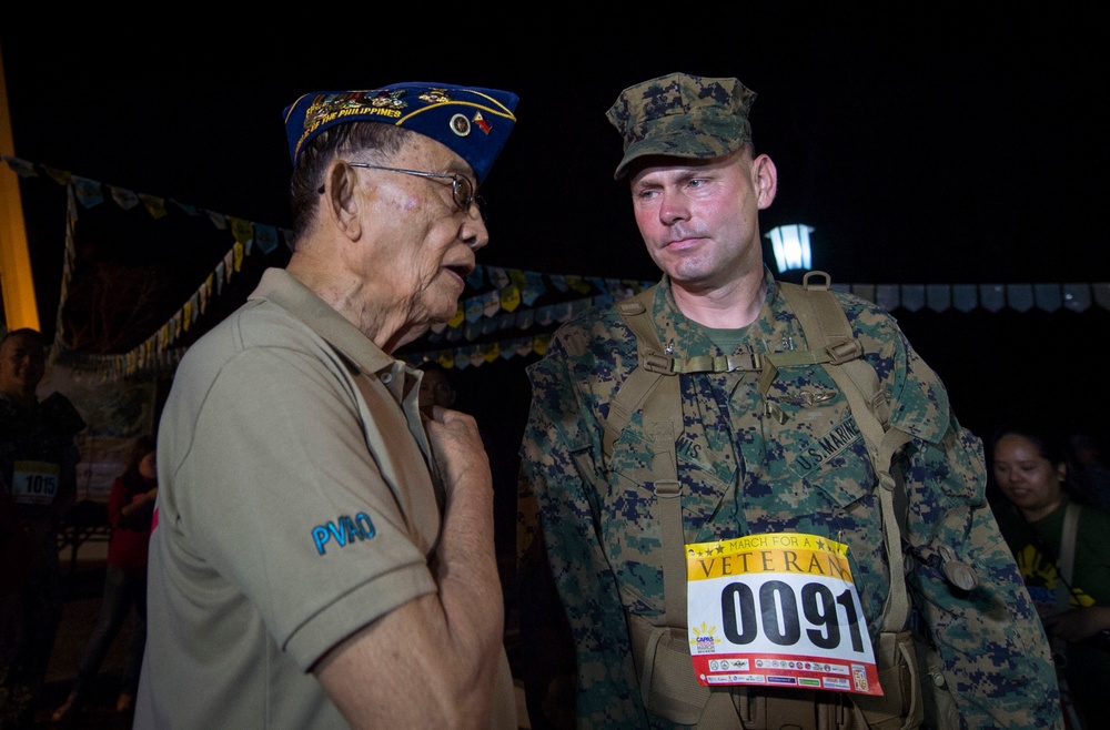 U.S. and Philippine service member’s participle in the 2nd annual Capas Freedom March