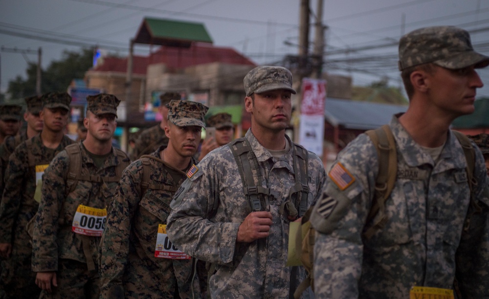 U.S. and Philippine service member’s participle in the 2nd annual Capas Freedom March
