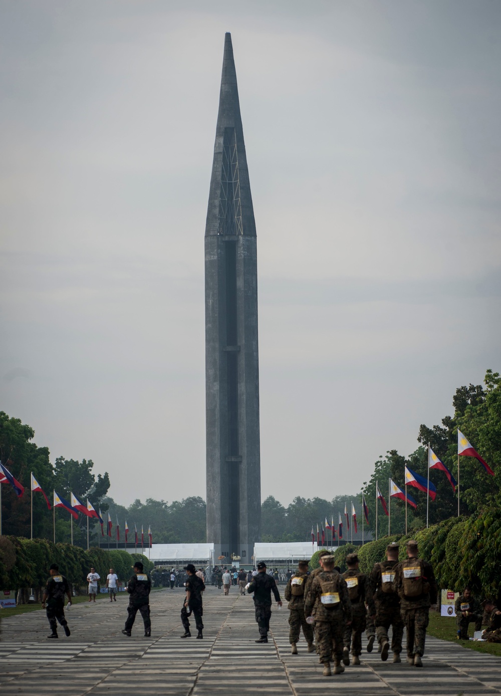U.S. and Philippine service member’s participle in the 2nd annual Capas Freedom March