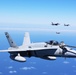 SPMAGTF-CR-AF KC-130J's and Spanish F/A-18's conduct an aerial refuel