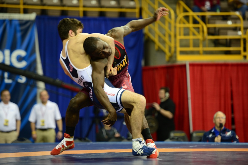 Soldiers compete in 2016 U.S. Olympic Wrestling Trials