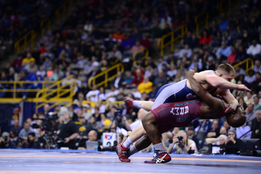 Soldiers compete in 2016 U.S. Olympic Wrestling Trials