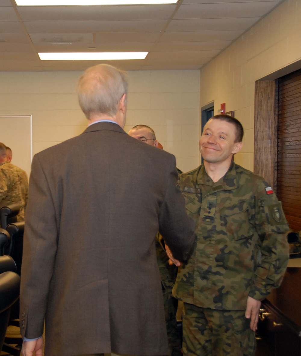 Illinois Govenor Rauner Meet Polish Army Delegation