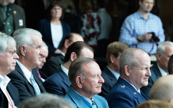 Korean War MOH Recipient Attends Navy Ceremony in Detroit