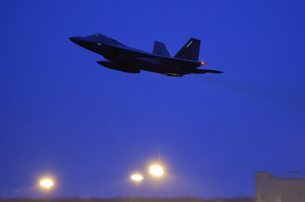 90th Fighter Squadron F-22s deploy to Southeast Asia